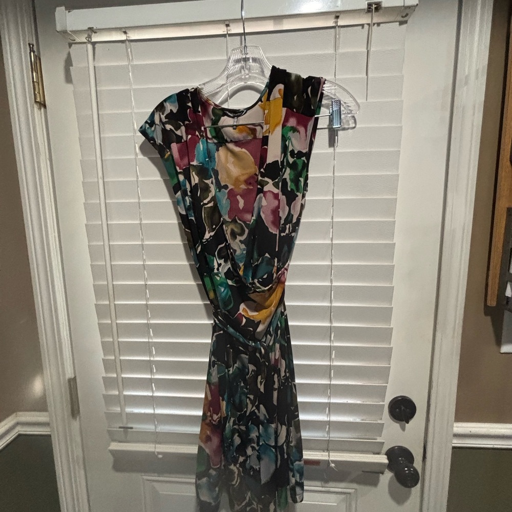 Daisy Fuentes Multicolor Asymmetrical Dress